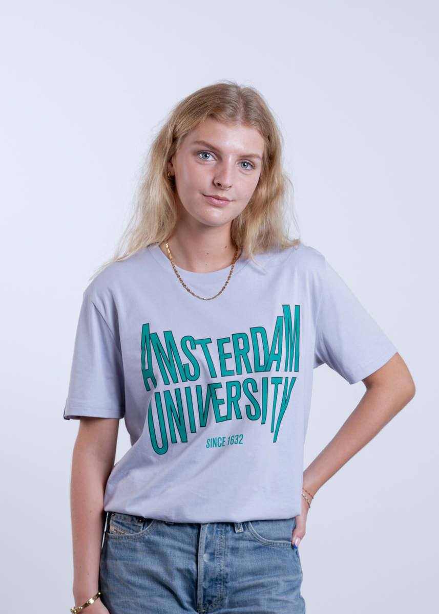 university blue t shirt