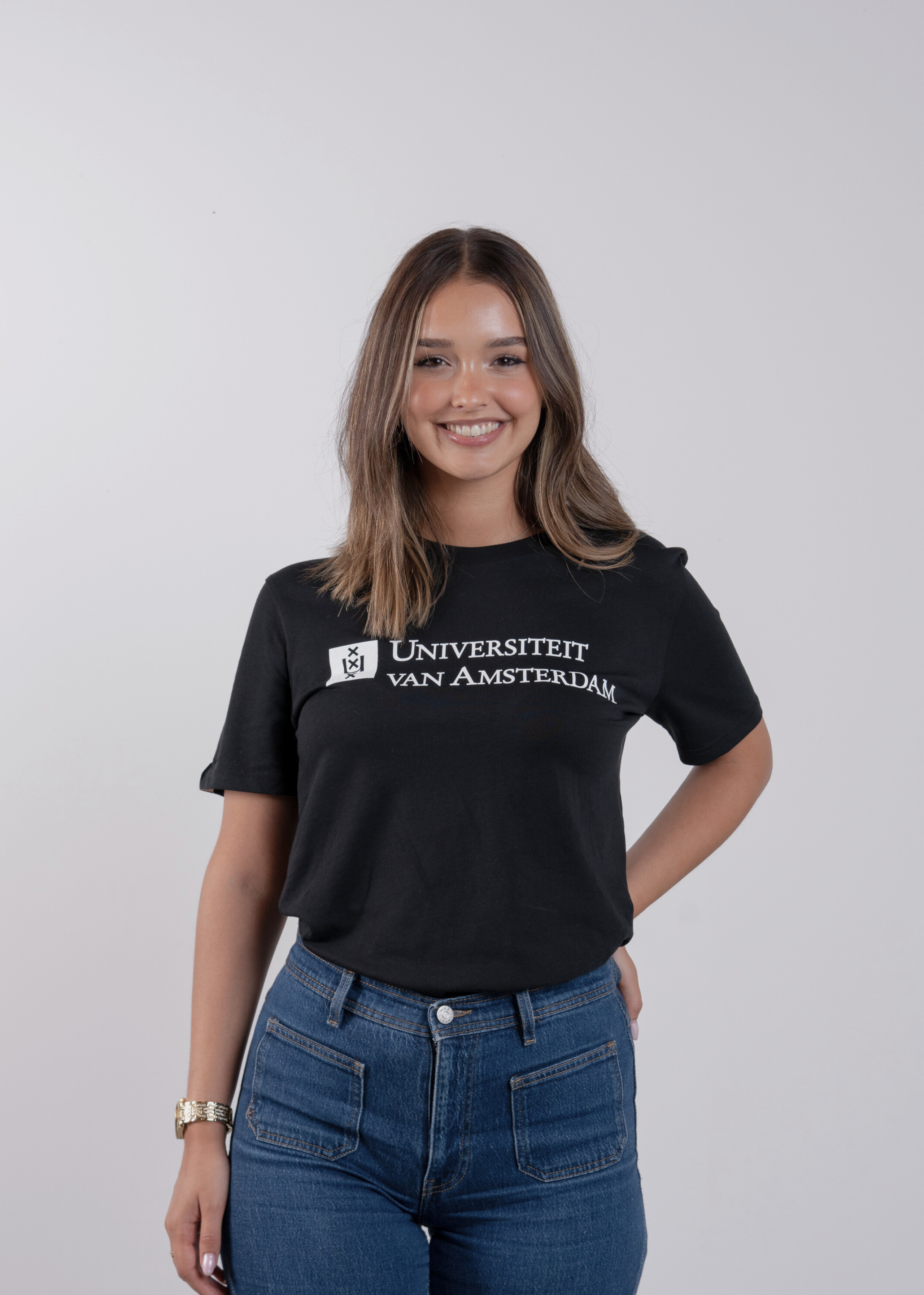 T-shirt Unisex short sleeve with the University of Amsterdam logo in multiple colors