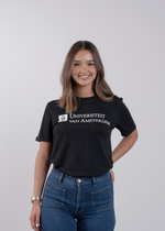 T-shirt uniseks korte mouwen met het Universiteit van Amsterdam logo in meerdere kleuren