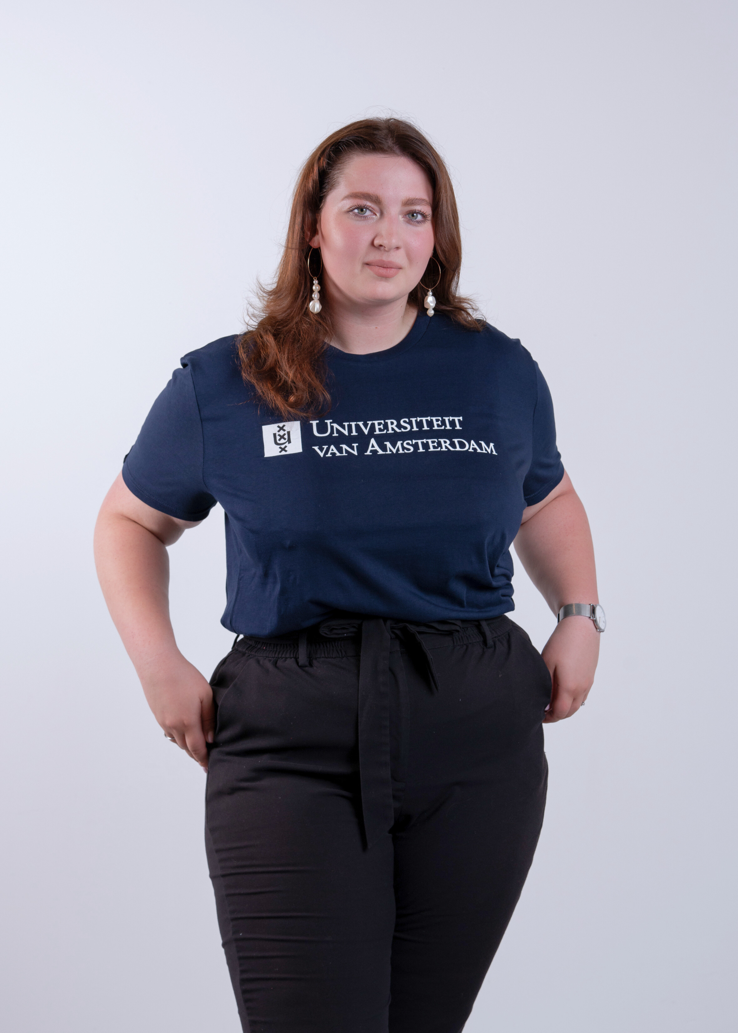 T-shirt Unisex short sleeve with the University of Amsterdam logo in multiple colors