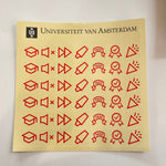 Sticker sheets with UvA icons