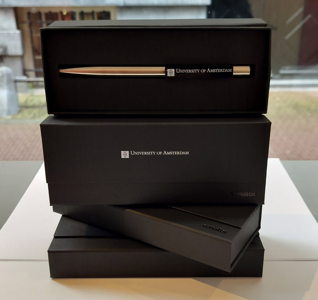 luxe UvA pen in geschenkverpakking