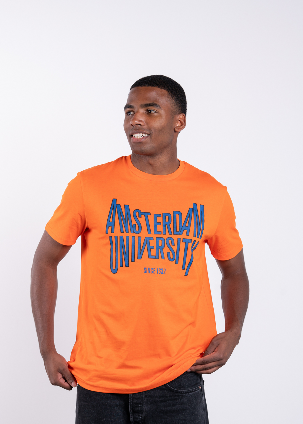T-shirt Unisex short sleeve with the unique Amsterdam University logo