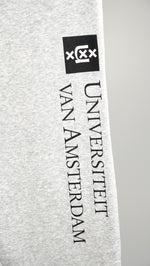 Sweatpants Unisex with the University of Amsterdam logo in gray